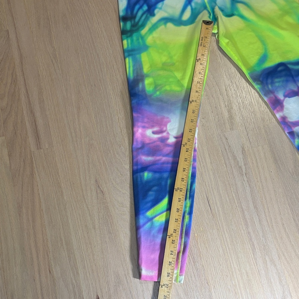 Nike Dri-Fit Neon Tie Die Colorful Swirl Leggings -205sku - Picture 6 of 8
